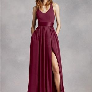 Vera Wang Bridesmaid Dress in Wine